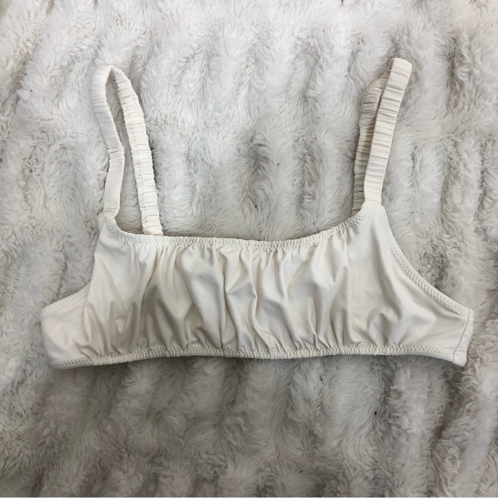 Leni Swims White Bikini Top